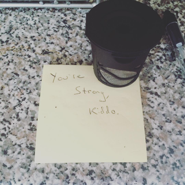 keurig cup post it