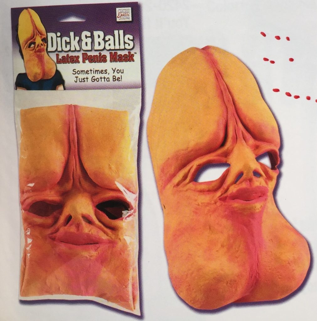 1 Dick and Balls Latex Penis Mask