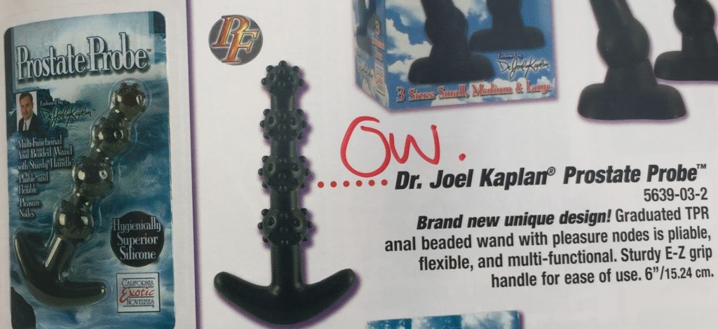 14 Dr. Joel Kaplan Prostate Probe anal beads that look sharply spiked on each bead