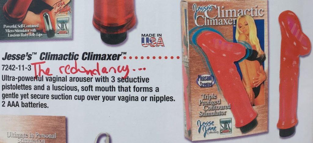 28 Jesse's Climactic Climaxer Jelly "Vaginal" arouser clearly meant to be used externally