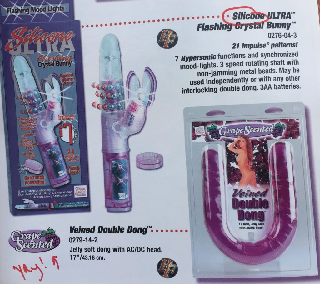 36 35 Silicone Ultra Flashing Crystal Bunny supposedly silicone dual point vibrator plus grape scented jelly double dildo