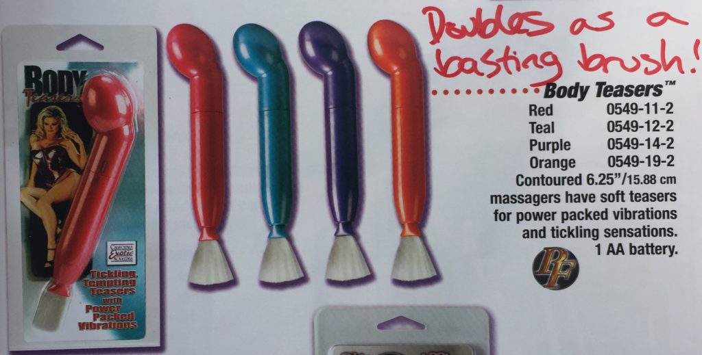 5 Body Teasers Vibrator with Hair Bristles on the other end